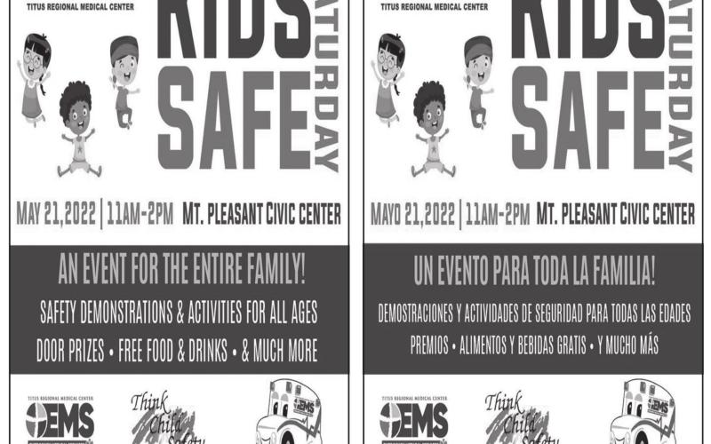 Titus Regional EMS to host Kids Safe Saturday