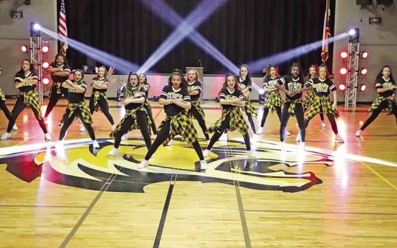 The Wallace Dance Team closed out the show with their competition Hip Hop