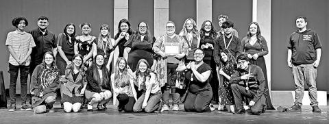Members of the Mount Pleasant High School cast and crew of Dark Road Courtesy Photo