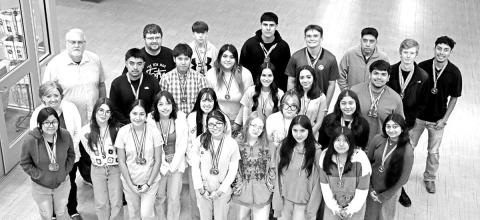 Members of the MPHS UIL Academic teams COURTESY PHOTO