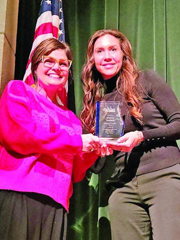 Sabria Vaseleck presented with the Citizen of the Year award