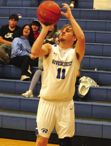 Zane Dees and the Rivercrest Rebels clinched a playoff berth with their win Friday at Detroit. The Rebels looked to sweep Maud with a win on the road Tuesday evening. PHOTO BY QUINTEN BOYD