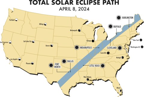 Mount Pleasant is in the path of totality.