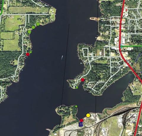 Morris County officials announce which areas of Ellison Creek Reservoir are nearing cleanup completion. Courtesy image