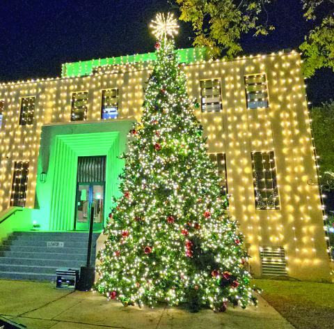 Christmas tree lights up downtown Mount Pleasant