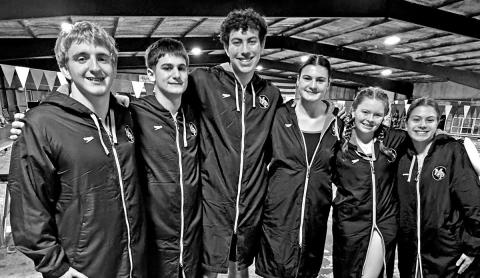 The MPHS Tiger Swim team (L to R) Cohen Gillean, George Fite, Alessandro Greco, Ava True Fite, Emelia Ethridge, Logan Latiolais Courtesy Photo
