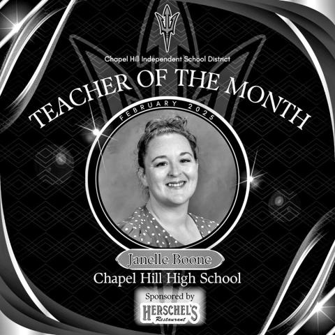 CHISD announces February Teacher and Staff of the Month