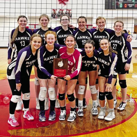 CHAAMP Hawks Varsity Volleyball Team wins Gold