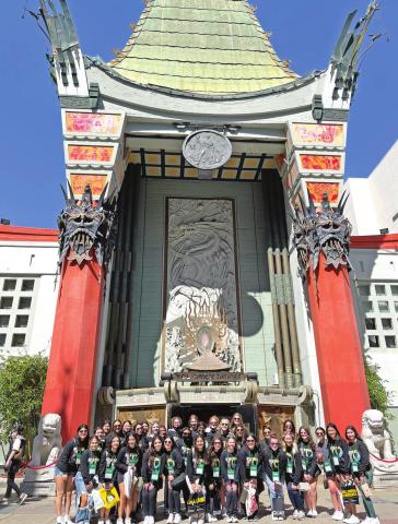 MPHS Tiger Dolls travel to Los Angeles