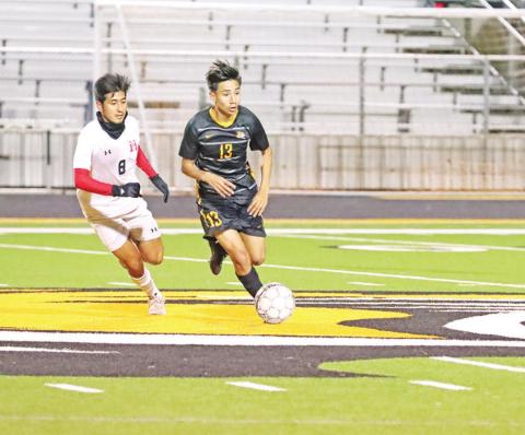 Mount Pleasant’s Guillermo Sanchez was recently named 15-5A boys soccer MVP. The Tigers advanced to the regional tournament, finishing 20-4-4 overall and 11-0-1 in district play. PHOTO BY JOHN WHITTEN
