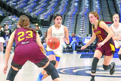 Alexa Arzate and the Harts Bluff Lady Bulldogs went 1-1 in their season opening games last week, falling at Bloomburg and winning over McLeod. The Lady Bulldogs will travel to Union Grove for tournament play this weekend. COURTESY PHOTO