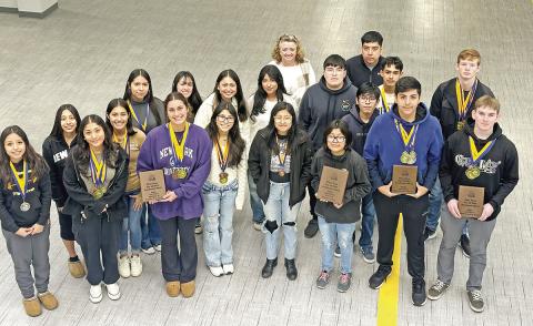 Members of the MPHS UIL Academic teams COURTESY PHOTO