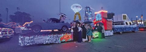 MPHS Cheer, 1st place winners for their float in the Christmas parade on Dec. 7