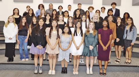 The 2023-2024 returning members of the MPJH National Junior Honor Society