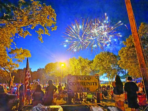 Talco puts on their much-anticipated annual Independence Day fireworks show TRIBUNE PHOTO / NICOLE KIMBALL