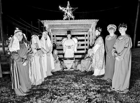 South Jefferson Baptist Church had its annual live nativity this week; SJBC’s youth participates annually. COURTESY PHOTO