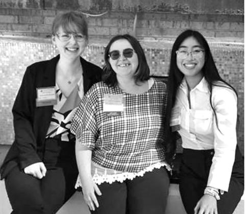 Pictured (from left): Mary Faith Wilson, Skylar Hodson, and Vanessajane Bayna. COURTESY PHOTO