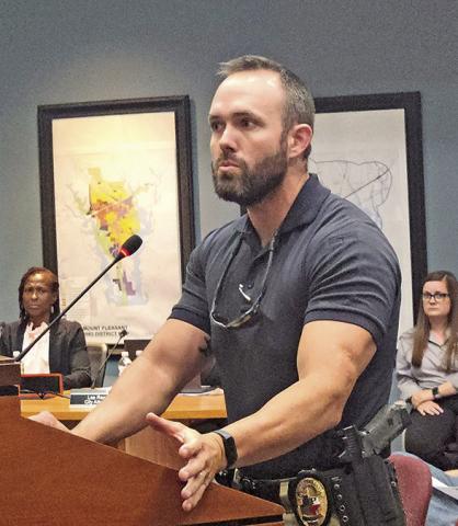MPPD Lt. Brian Denney talks about animal ordinances that will go into effect TRIBUNE PHOTO / NICOLE KIMBALL