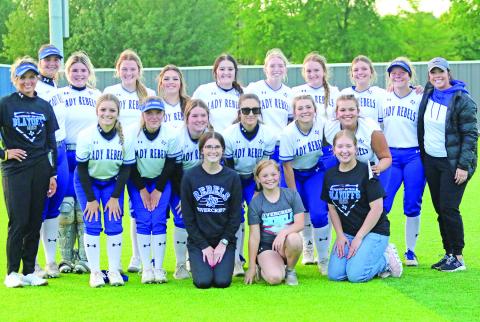 Sixteen members of Rivercrest’s softball team were named to the 17-2A all-district team, announced this past week. The Lady Rebels finished second in the district behind only Como-Pickton, who advanced to the state championship game. TRIBUNE PHOTO / QUINTEN BOYD