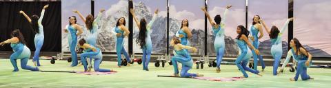 Varsity Winter Guard performs in finals PHOTOS BY MPHS PHOTOGRAPHY STUDENTS JOSELINE ALMAZAN AND SOFIA ESTRADAAYALA