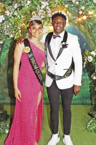 The 2023 Mount Pleasant Prom King and Queen, Kelcey Morris and Morgan Brooks, were crowned at the MPHS Prom on Saturday, April 1 at the Glove Factory in Mount Vernon. COURTESY PHOTO