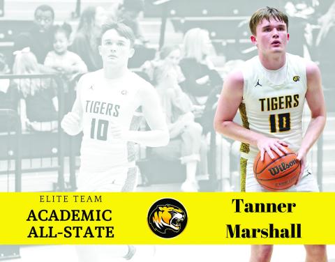 Tanner Marshall, Elite team Academic All-State COURTESY PHOTO