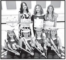 The 2026-2027 Tiger Doll Officers and Sergeants: Front row left to right: Junior Lieutenant Leslie Benavides, 1st Lieutenant Pilar Gonzalez, Captain Kenlee Jaggers, Junior Lieutenant Marley Broach. Back row left to right: (not pictured Sergeant Malori Chism), Sergeant Preslee Craig, Head Sergeant Alexis Mata, Sergeant Ella Anderson Courtesy Photo
