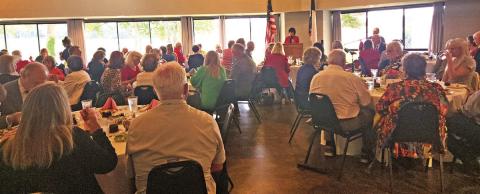 The Titus County Republican Party listens as Craddick makes her speech TRIBUNE PHOTOS / NICOLE KIMBALL