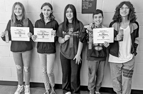 Mount Pleasant Junior High students place at Region 8 Science Fair