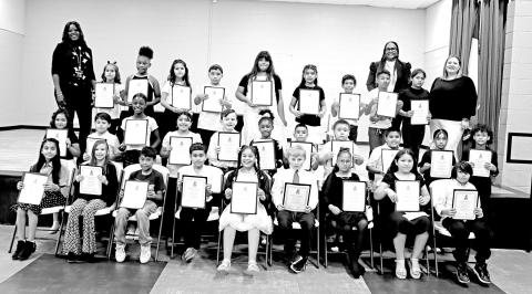 The 2024-2025 National Elementary Honor Society members from Frances Corprew Elementary School COURTESY PHOTO