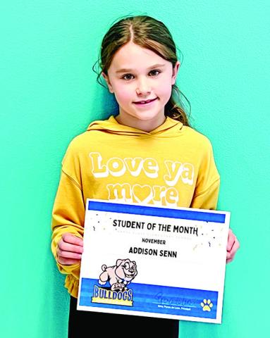 Addison Senn 2nd grade