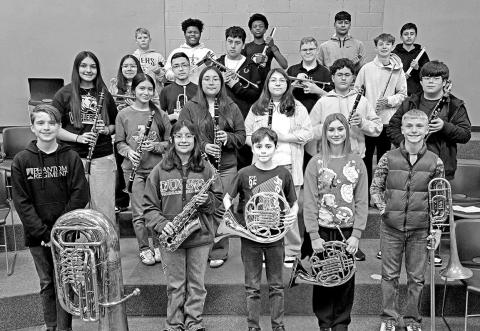 MPJH band students selected for Middle School All-Region Band
