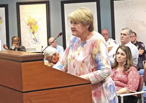 Retired director of the library addresses parental concerns TRIBUNE PHOTO / NICOLE KIMBALL