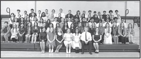 The new members of the MPJH National Junior Honor Society COURTESY PHOTO