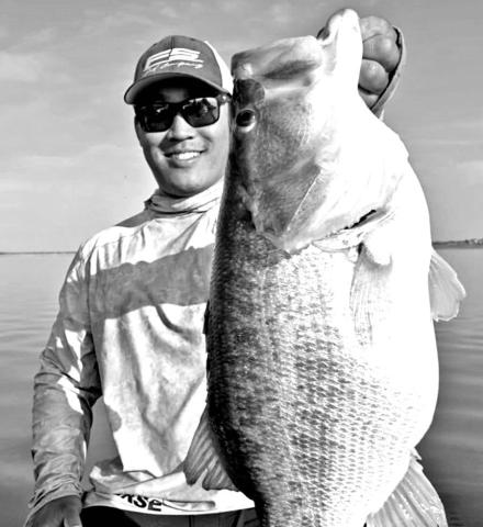 Lawrence Lee of Tolar with one of the four 13 pounders he landed in 2024. Lee is the first angler in program’s history to enter four 13 pounders in the Toyota ShareLunker program during the same calendar year. (Courtesy Photo Lawrence Lee)