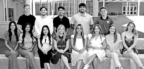 (front L to R) Heslie Adame, Jennifer Pena, Jeseth Monreal, Kit Thompson, Karina Torres, Kate Ball, Tenley Marshall, Eva Hampton. (back L to R) Luke Thurman, Sam Chappell, Jesus Moreno, Jonathan Amieva, Tanner Marshall COURTESY PHOTOS