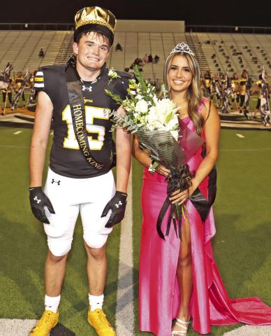 The 2024 Mount Pleasant High School Homecoming King and Queen, Tanner Marshall and Karina Torres COURTESY PHOTO