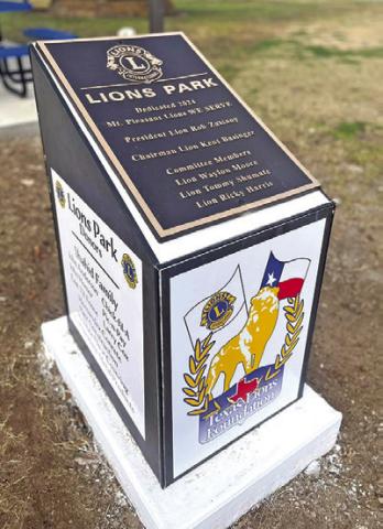 Lions Club new park open to the public