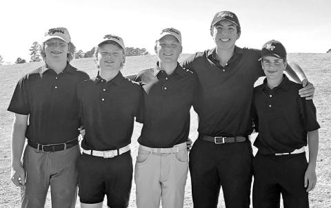 Tiger Golf (L to R) Hogan Horn, Brandon Carter, Jacob Baker, Alessandro Greco, and Bradon Lowry COURTESY PHOTOS