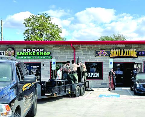 Sheriff Deputies seized illegal gaming machines from Skillzone Game Room. Courtesy photo