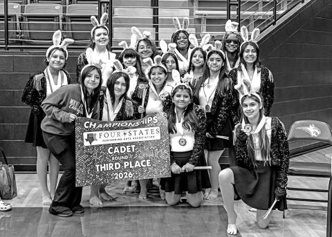 The Mount Pleasant Junior High JV Winter Guard Courtesy Photos
