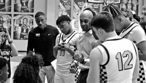 Coach Joey Chism and the Mount Pleasant Tigers finished basketball season with a 28-8 record and will graduate four seniors: Jordyn Hurndon, Chris Williams, Tre Williams and Kai Price. TRIBUNE PHOTO / QUINTEN BOYD