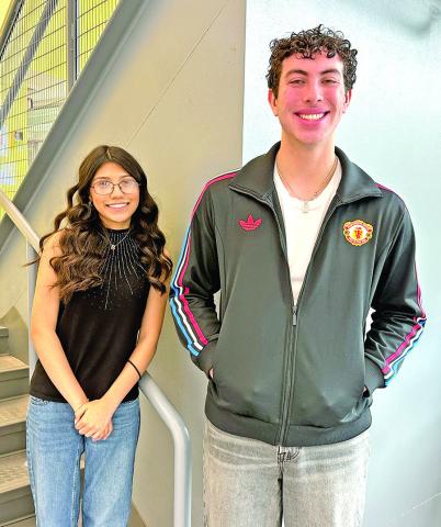 MPHS Class of 2026 Honor Graduates – Valedictorian Brissia Alvarez (left) and Salutatorian Alessandro Greco Courtesy photo