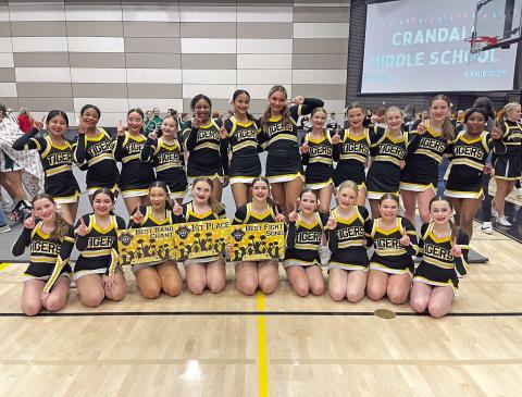 The Mount Pleasant Junior High School Cheerleaders COURTESY PHOTO