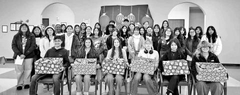 MPHS students bring gifts to the residents of Greenhill Villas Courtesy Photo