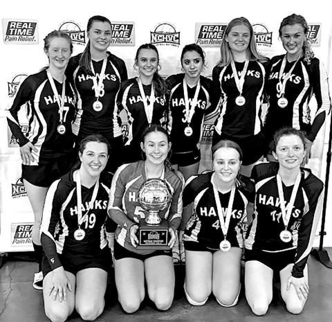 Hawks Varsity Volleyball Team win Gold Ball at nationals