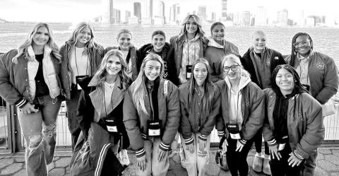 MPHS Cheerleaders participating in the Macy’s Thanksgiving Day parade