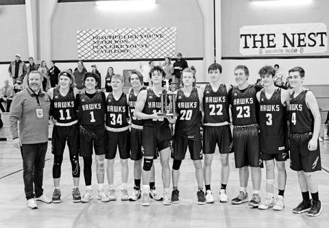 CHAAMPposeswiththesecondplacetrophyafterfallingtotheTylerHEAT. COURTESY PHOTOS