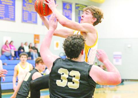 Harts Bluff’s Cohen Williams drives for a layup during a recent game. The Bulldogs open district play Jan. 13 at Clarksville.