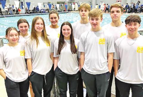 MPHS Swimmers place in top 15 at Regionals